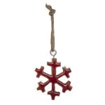 FLOCON BOIS ROUGE A SUSPENDRE 162940 G – Image 2