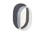TAPIS 120 X 170 CM - BLANC ET GRIS – Image 2