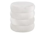 POUF ROND - BLANC – Image 2