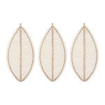 LOT DE 3 FEUILLES DE BAMBOU - NATUREL – Image 2