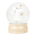 BOULE À NEIGE FIGURINE CHAT PRINCESSE – COLORIS BLANC ET DORÉ – Image 2