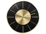 HORLOGE MURALE - NOIR ET DORÉ – Image 2