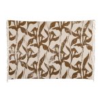 TAPIS FEUILLAGE - BEIGE ET MARRON – Image 2