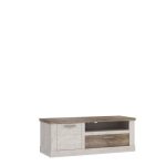 MEUBLE 1 TIROIR + 1 NICHE + 1 PORTE - CHENE ET PIN BLANC – Image 2