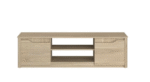 MEUBLE TV 2 PORTES ET 2 NICHES - CHENE – Image 2