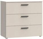 COMMODE 3 TIROIRS SABLE - BEIGE – Image 2