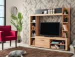 MEUBLE TV  LIVING  - CHÊNE ET GRIS – Image 2
