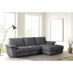 CANAPE D'ANGLE DROIT CONVERTIBLE - GRIS – Image 2