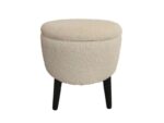 POUF DE RANGEMENT - BLANC – Image 2