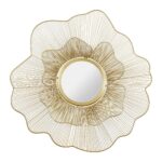 MIROIR FLEUR MÉTAL - OR – Image 2