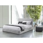 LIT 160 X 200 CM + SOMMIER  - GRIS  ( SANS MATLAS ) – Image 2