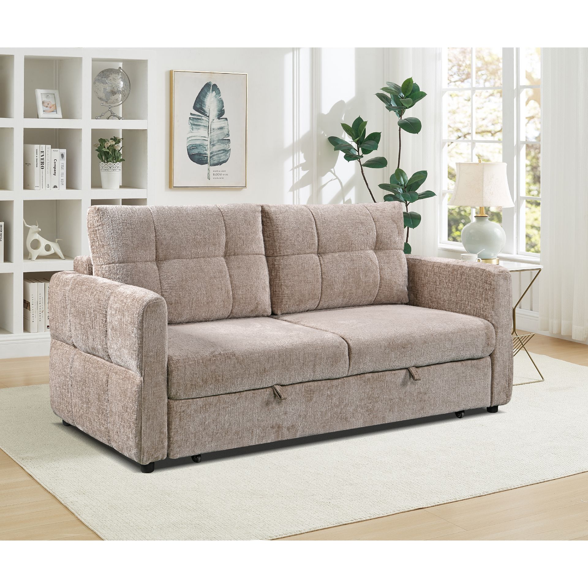 Canapé lit 3 places – beige