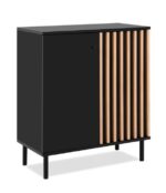COMMODE 2 PORTES - CHENE & NOIR – Image 2