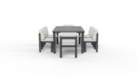 TABLE + 4 CHAISES + 2 FAUTEUIL - GRIS ANTHRACITE – Image 3