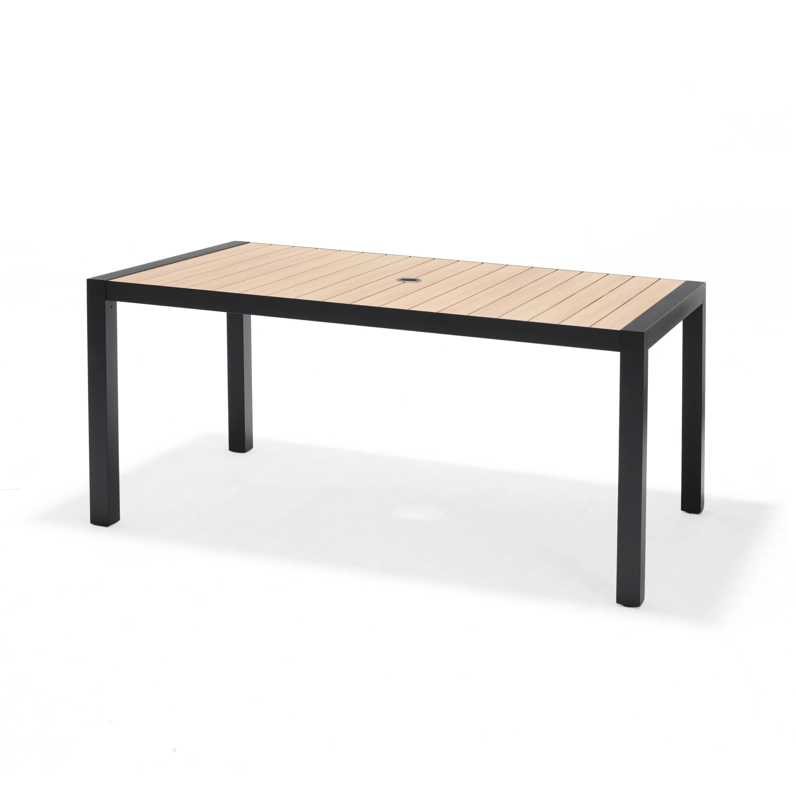 Panama-rect.-table-156x88cm-75h-wph-ALU-BMB-ALUP-YET-scaled-1 TABLE RECTANGULAIRE - NOIRET BOIS – Image 1