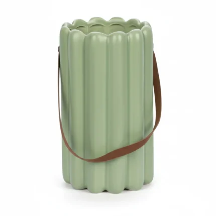 BOUGIE DANS VASE - VERT