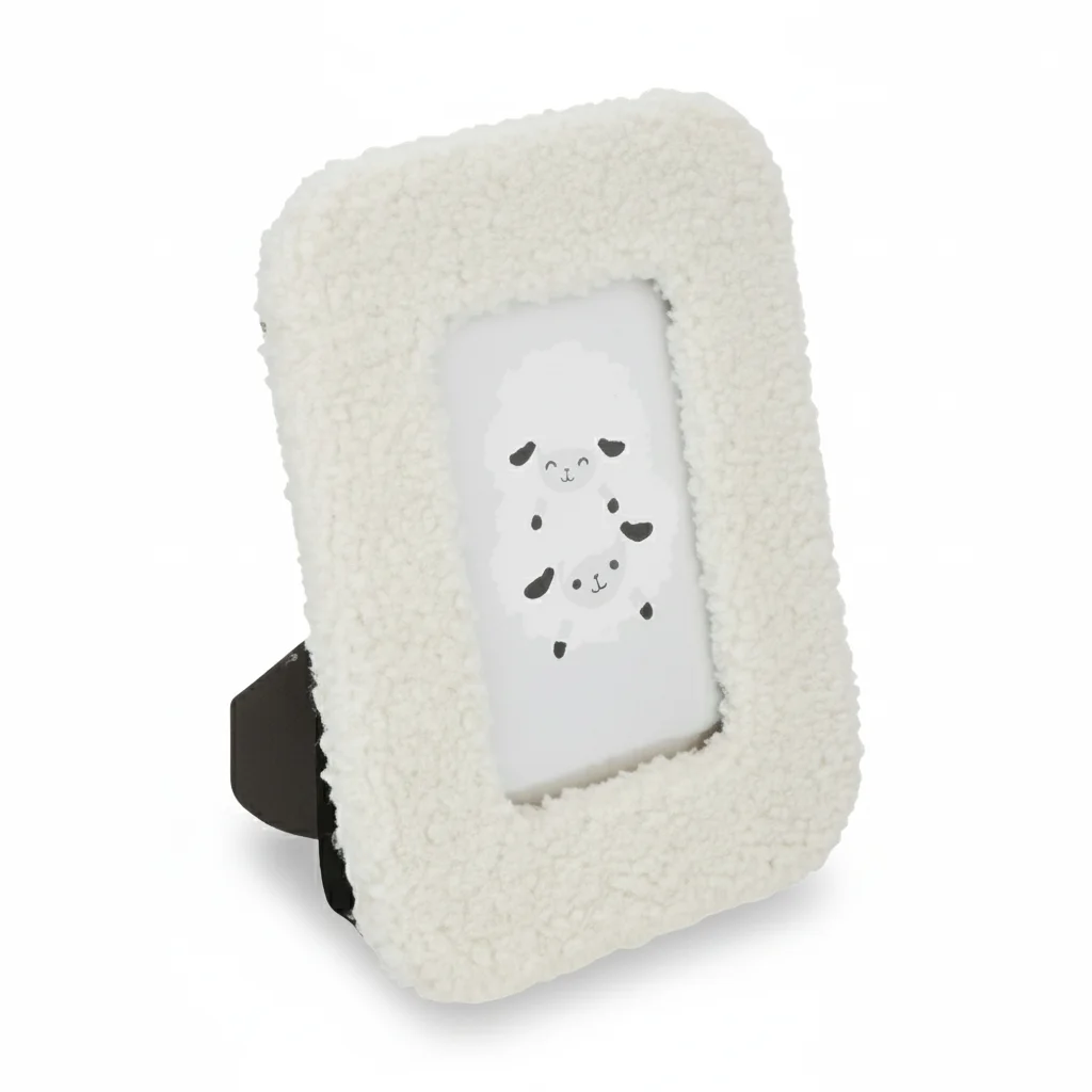 ai-product-image-111174-1767468937 CADRE PHOTO BOUCLETTE - BLANC – Image 1