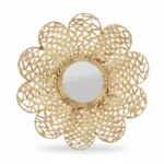 MIROIR FLEUR - NATUREL