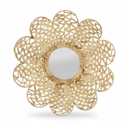 MIROIR FLEUR - NATUREL