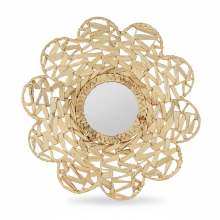 MIROIR FLEUR -  NATUREL