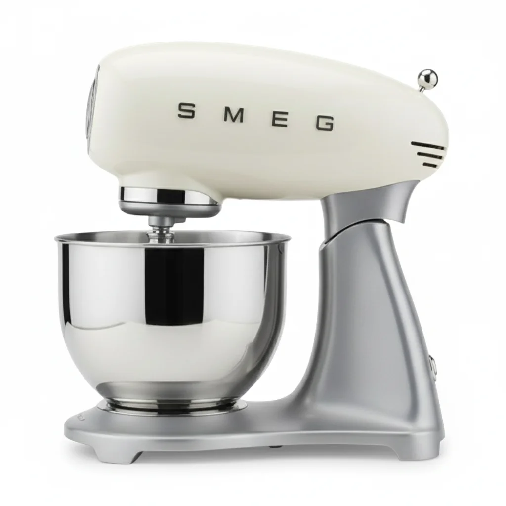 ai-product-image-133403-1767470916 ROBOT PÂTISSIER MISE EN MARCHE PROGRESSIVE DESIGN ANNÉES 50 - CRÈME - SMEG – Image 1