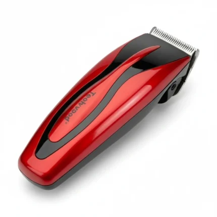 TONDEUSE CHEVEUX AVEC ACCESSOIRES CISEAUX PEIGNE - ROUGE - TECHWOOD