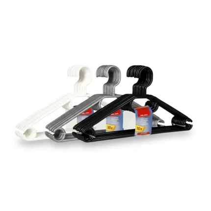 X10 CINTRES PLASTIQUES  - 3 COLORIS