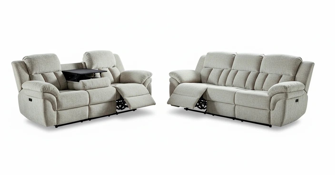 ai-product-image-141174-1767479488 CANAPÉ 2 PLACES 2 RELAX ÉLECTRIQUES + CANAPÉ 3 PLACES 2 RELAX ÉLECTRIQUES – BEIGE – Image 1