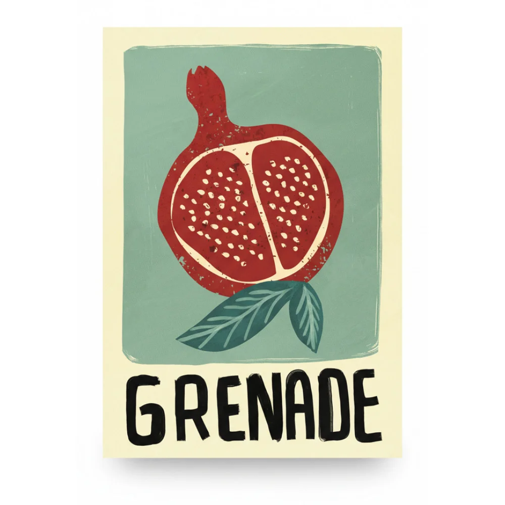ai-product-image-142937-1768545234 TABLEAU DÉCORATIF GRENADE – Image 1