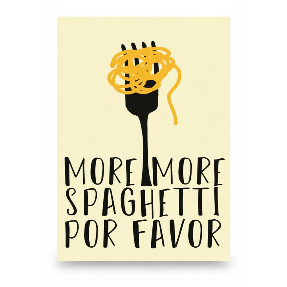 ai-product-image-142945-1768545680 TABLEAU DÉCORATIF SPAGHETTI – Image 1