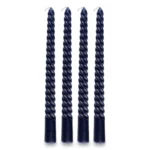BOUGIES TORSADÉES - BLEU NUIT