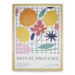 TABLEAU ARTS DE PROVENCE – MULTICOLORE & BOIS CLAIR