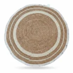 TAPIS JONC ROND 120 CM - NATURE