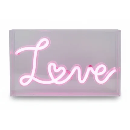 LAMPE ACRYLIQUE NEON LED - ROSE
