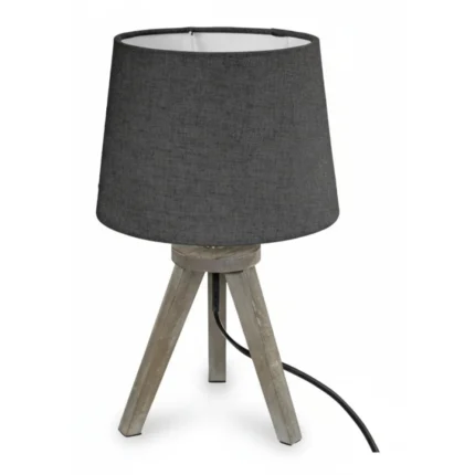LAMPE BOIS - GRIS