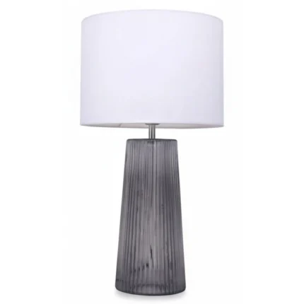 LAMPE EN VERRE - GRIS