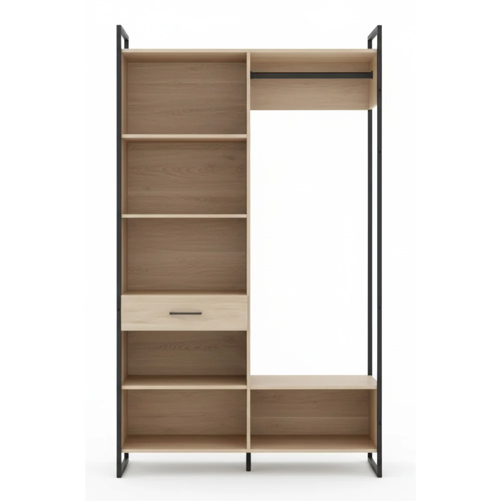 ai-product-image-147169-1768388676 DRESSING 6 NICHES / 1 TIROIR - CHENE – Image 1