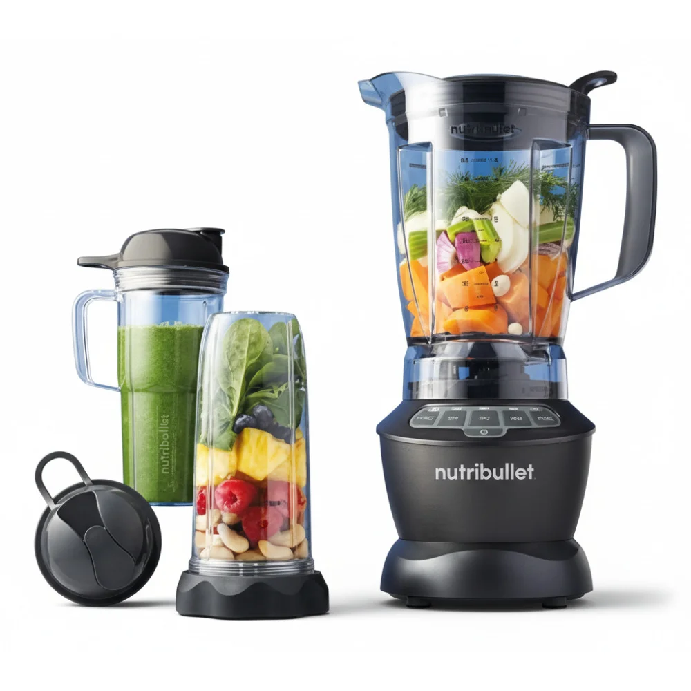 ai-product-image-148644-1768389320 BLENDER COMBO 1200 W 1,89 L 5 ACCESSOIRES - GRIS - NUTRIBULLET – Image 1