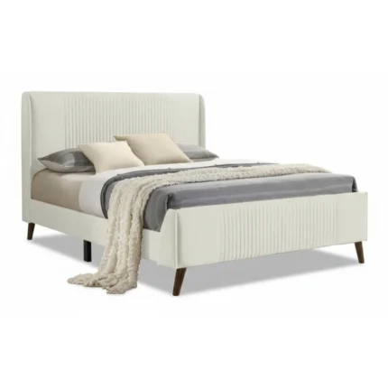 LIT 140 X 190 CM AVEC SOMMIER - CREME