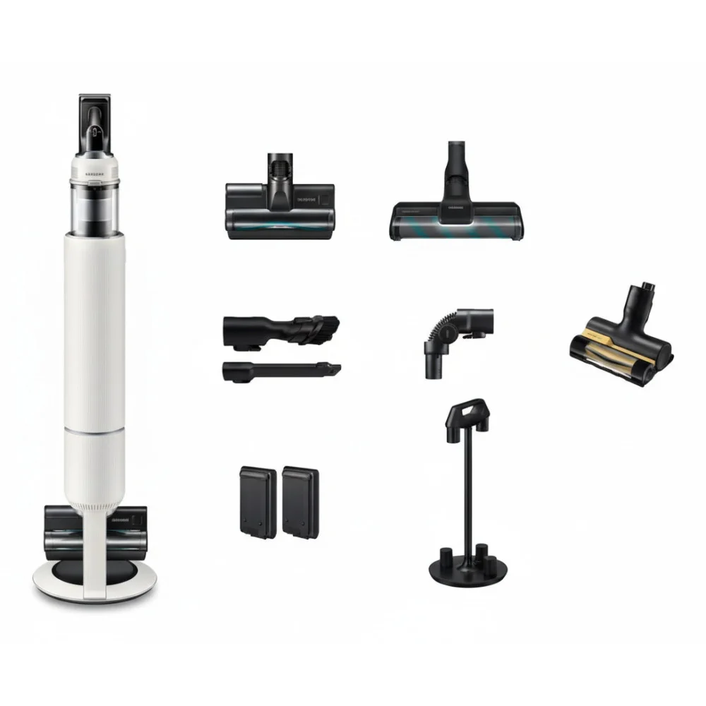 ai-product-image-150349-1768390168 ASPIRATEUR BALAI SANS FIL BESPOKE AI JET LITE 280 AW 120 MIN - BLANC - SAMSUNG – Image 1