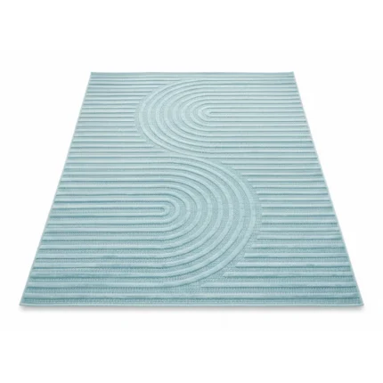 TAPIS RECTANGULAIRE - TURQUOISE