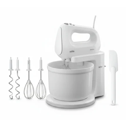 BATTEUR ÉLECTRIQUE MULTIMIX 400 W 4 VITESSES + TURBO - BLANC - BRAUN