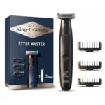 TONDEUSE BARBE SANS FIL ROUE DE RÉGLAGE PRÉCISE - BLANC - KING C. GILLETTE
