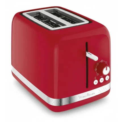 GRILLE-PAIN 2 FENTES 850 W - ROUGE - MOULINEX