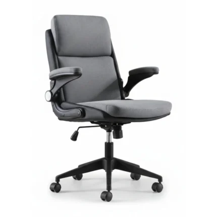 FAUTEUIL DE BUREAU EN TISSUS - GRIS