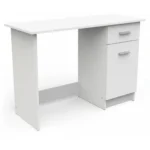 BUREAU 1 PORTE + 1 TIROIR - BLANC