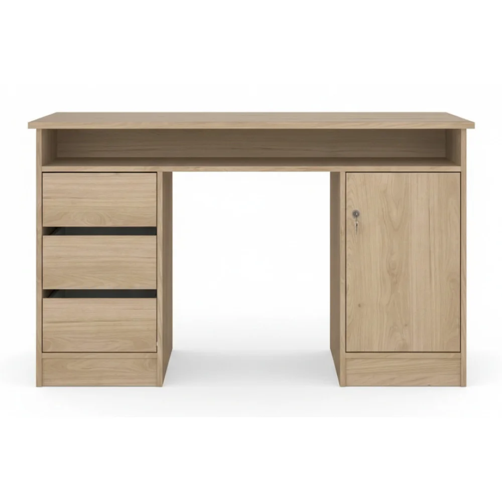 ai-product-image-162499-1768753906 BUREAU 1 PORTE + 3 TIROIRS - JACKSON – Image 1