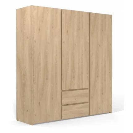 ARMOIRE 3 PORTES + 2 TIROIRS  MOSAIK - CHÊNE