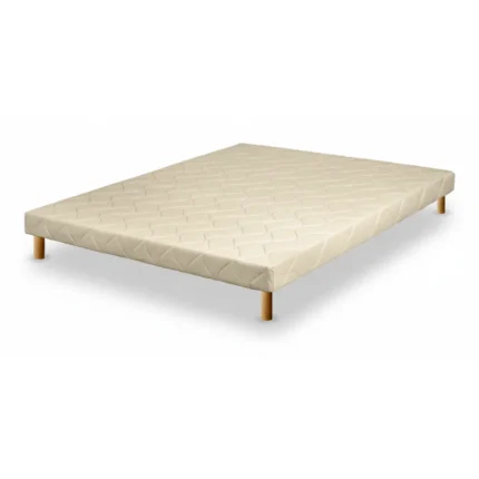 SOMMIER TAPISSIER 140 X 190 X AVEC PIEDS - BEIGE