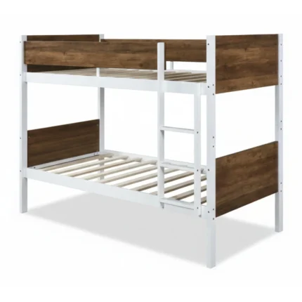 LIT SUPERPOSÉ 90 X 190 CM  AVEC SOMMIER - BLANC
